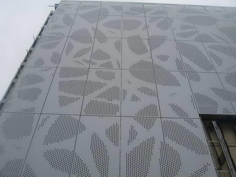Перфорированные фасадные панели