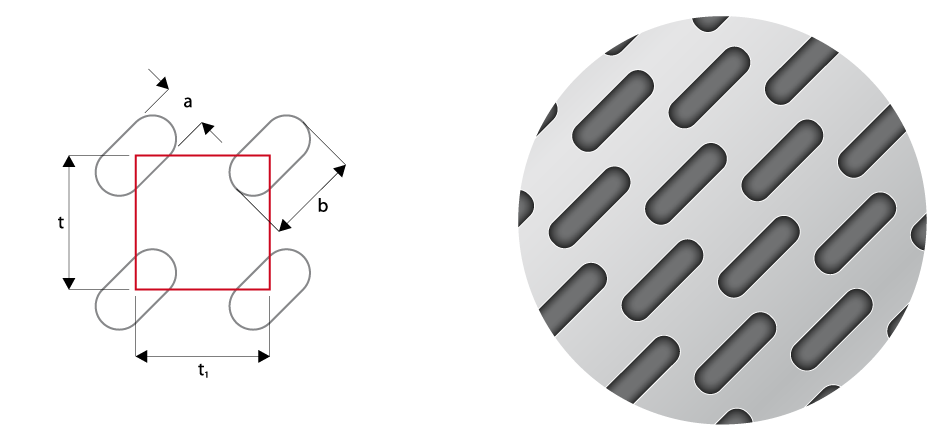 Ld овальные отверстия в шахматном порядке