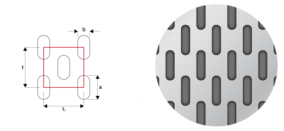 Lv овальные отверстия расположенные в шахматном порядке
