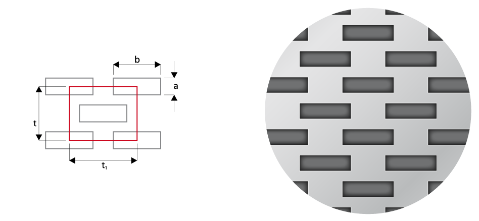 Pv прямоугольные отверстия расположенные в шахматном порядке